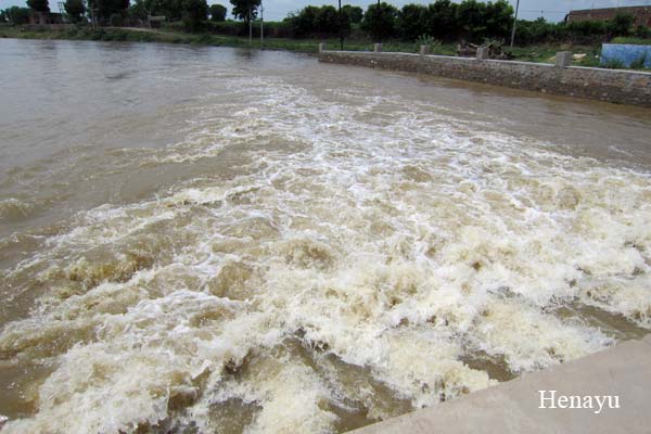 ソジャットのシュクリナディ川の氾濫